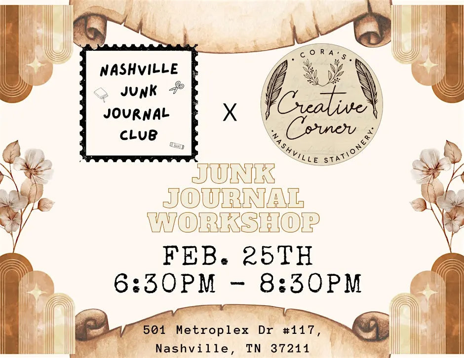 Feb 25th: Junk Journaling Workshop with Nashville Junk Journal Club