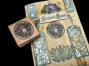 Lady of the Forest Wooden Stamp