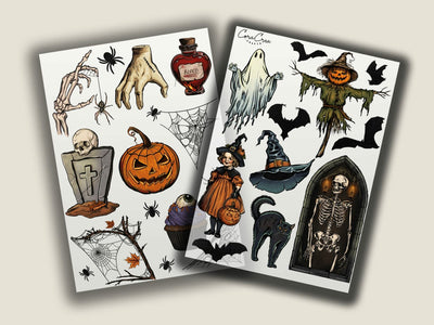 Halloween Sticker Sheets (Set of 2)