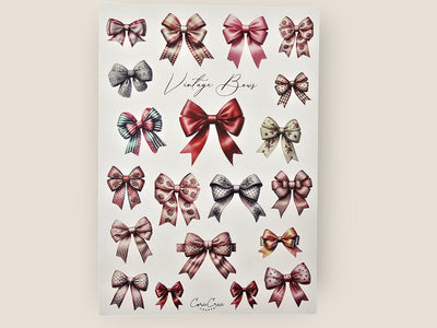 Vintage Bows Sticker Sheet