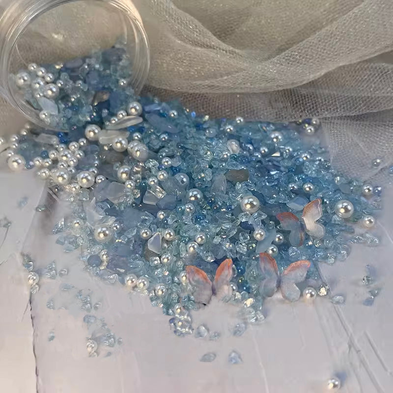 Blue Hope Small Trinkets & Pearls Box