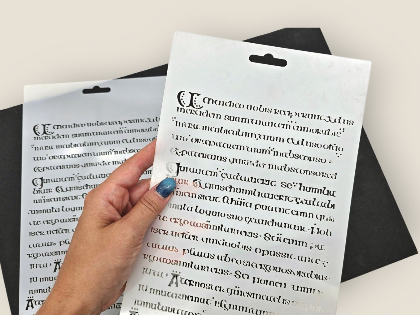 Manuscript Stencil