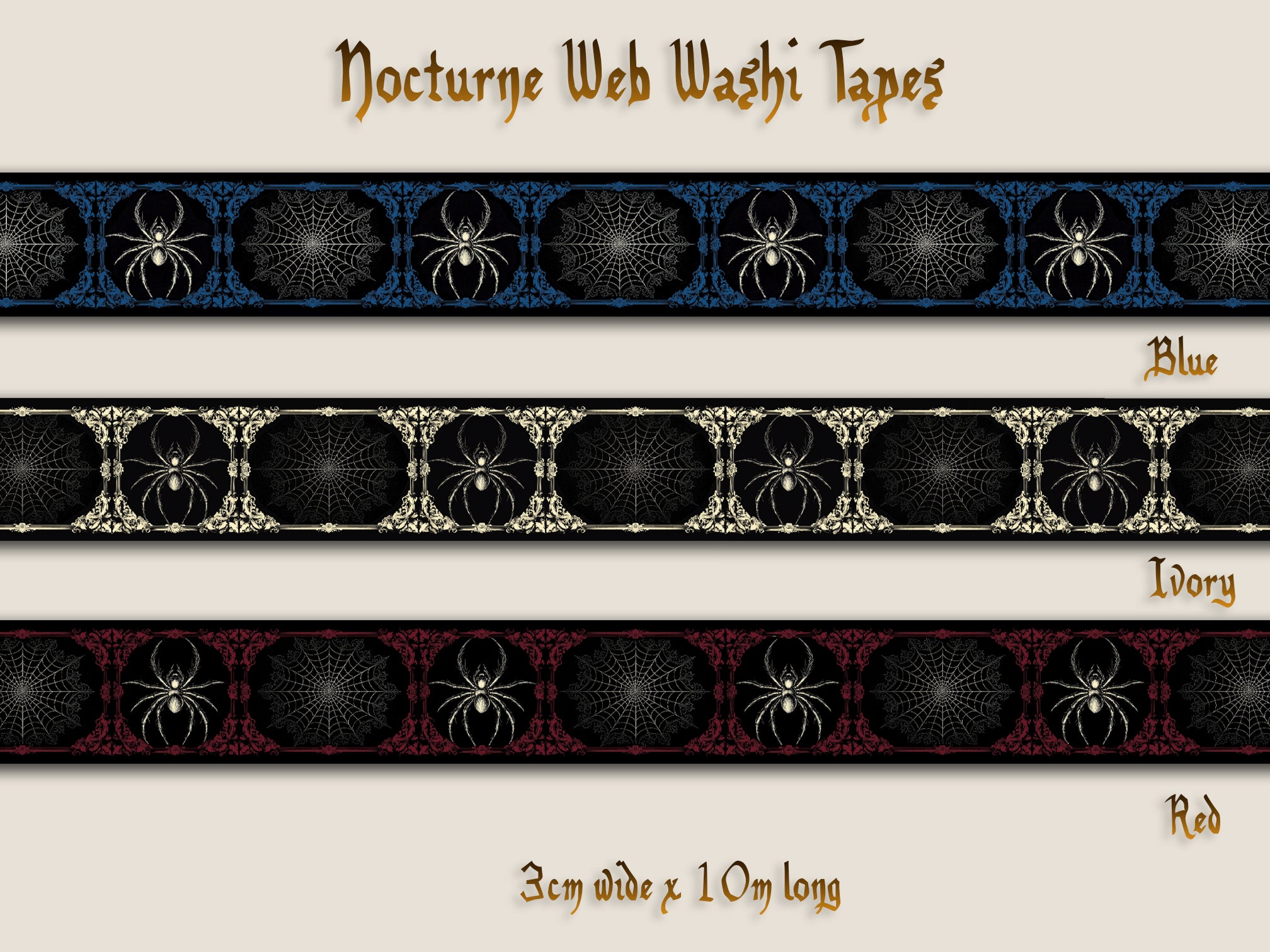 Nocturne Web Washi Tapes