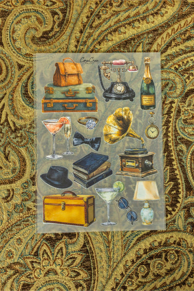 Orient Express Train Stations Sticker Sheet