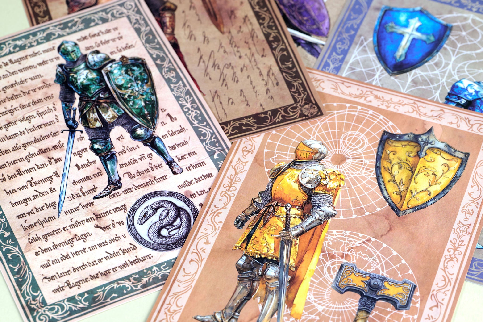 Medieval Knights Paper Set