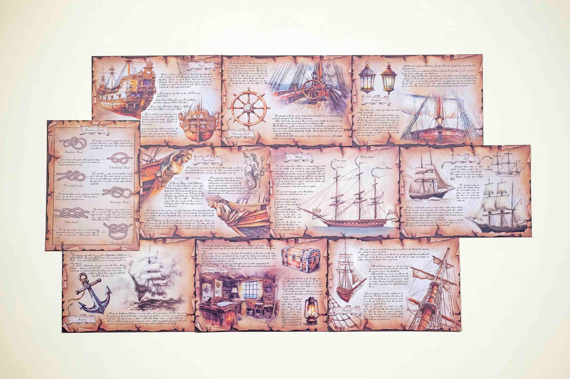 Sailing Ships Paper Set