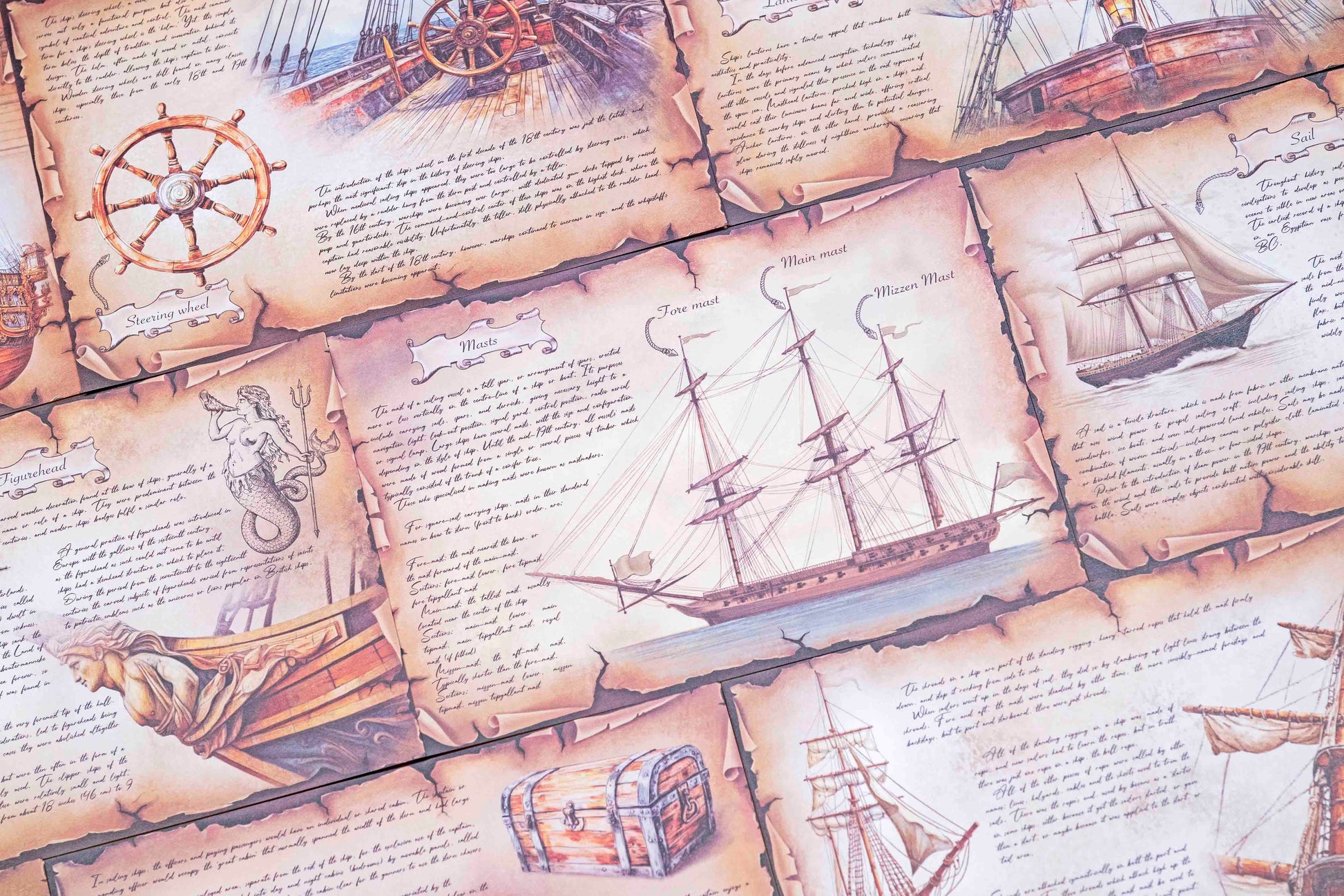 Sailing Ships Paper Set