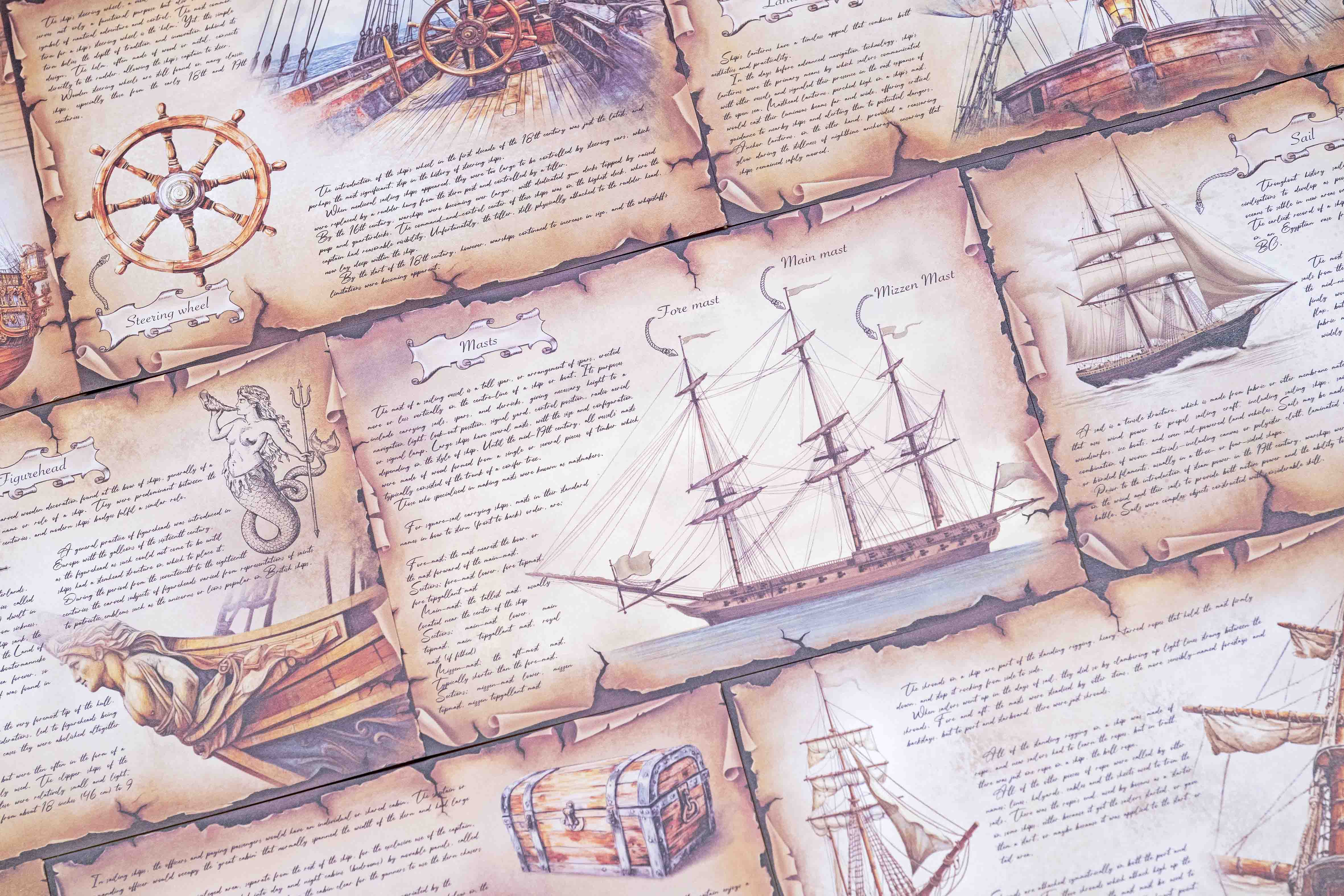 Sailing Ships Paper Set