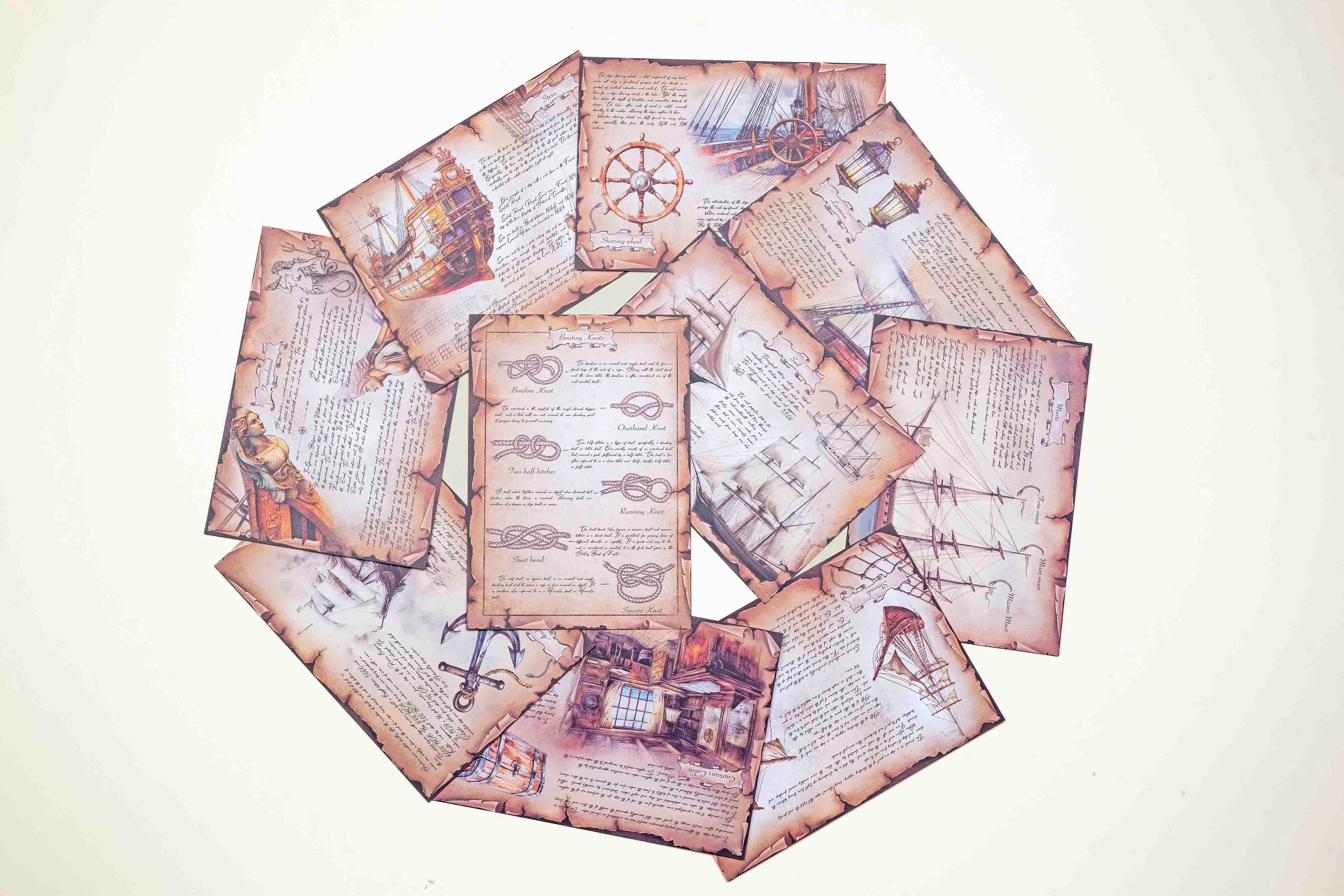 Sailing Ships Paper Set