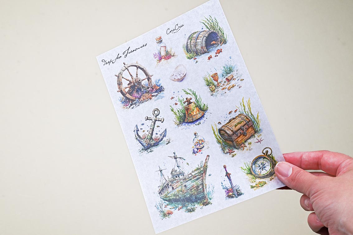 Deep Sea Treasures Sticker Sheet