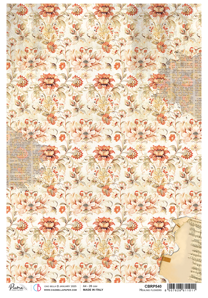 Healing Flowers Rice Paper