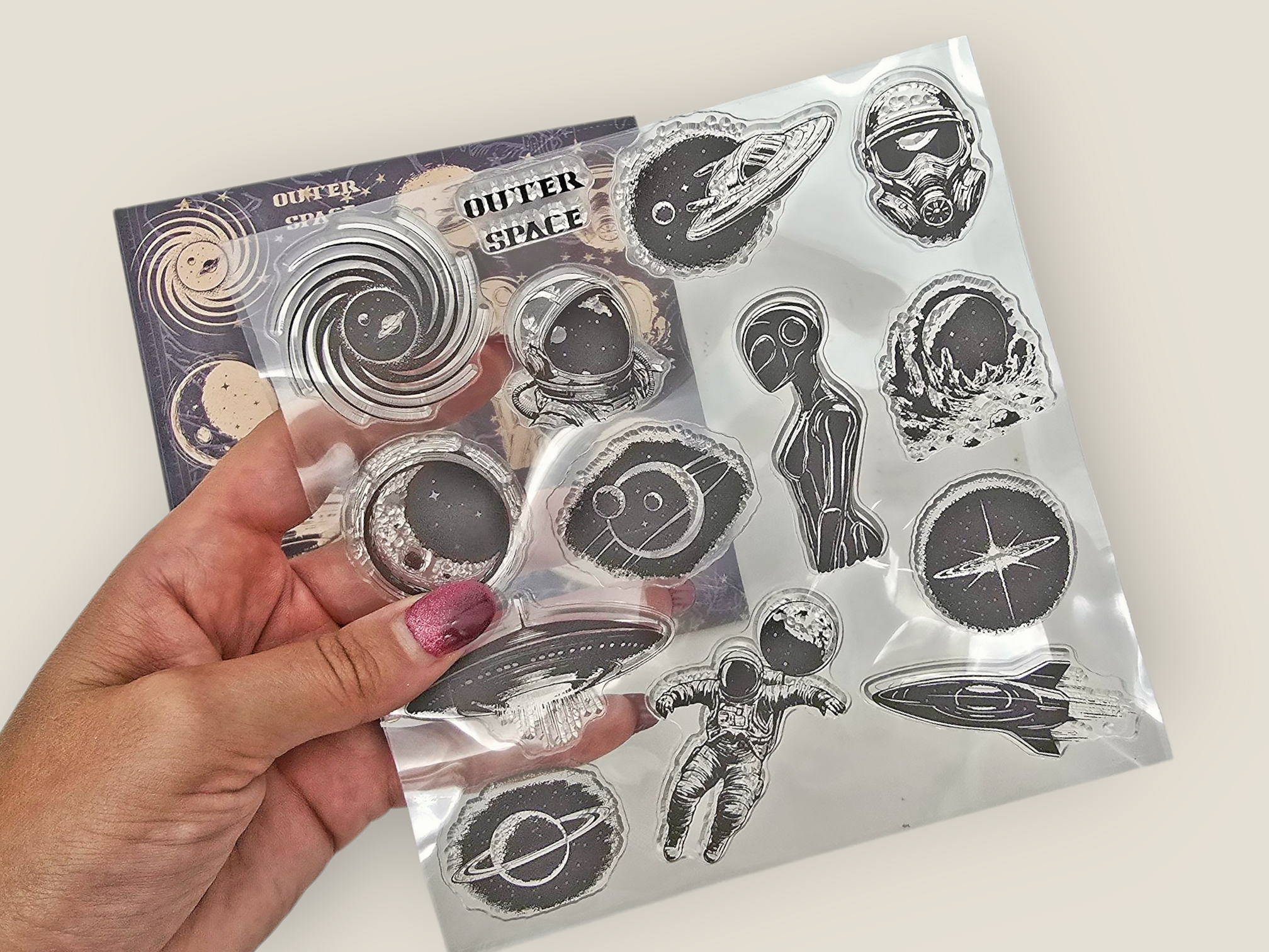 Space Clear Stamps