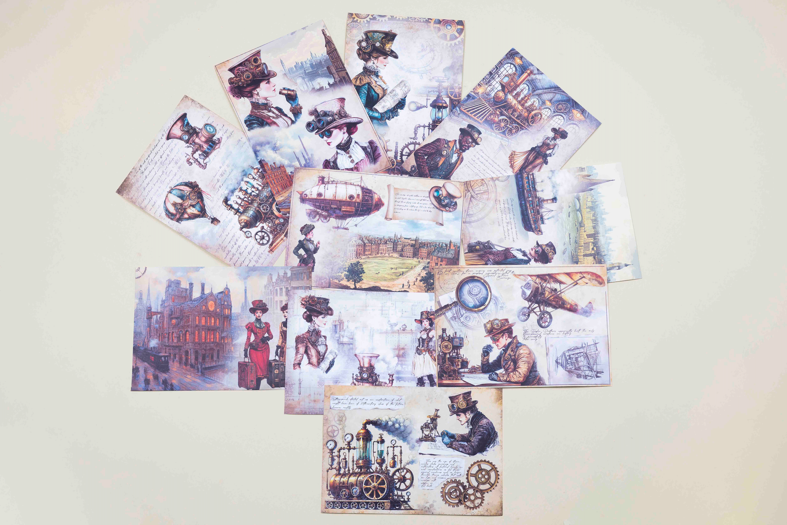 Steampunk Era Paper Set