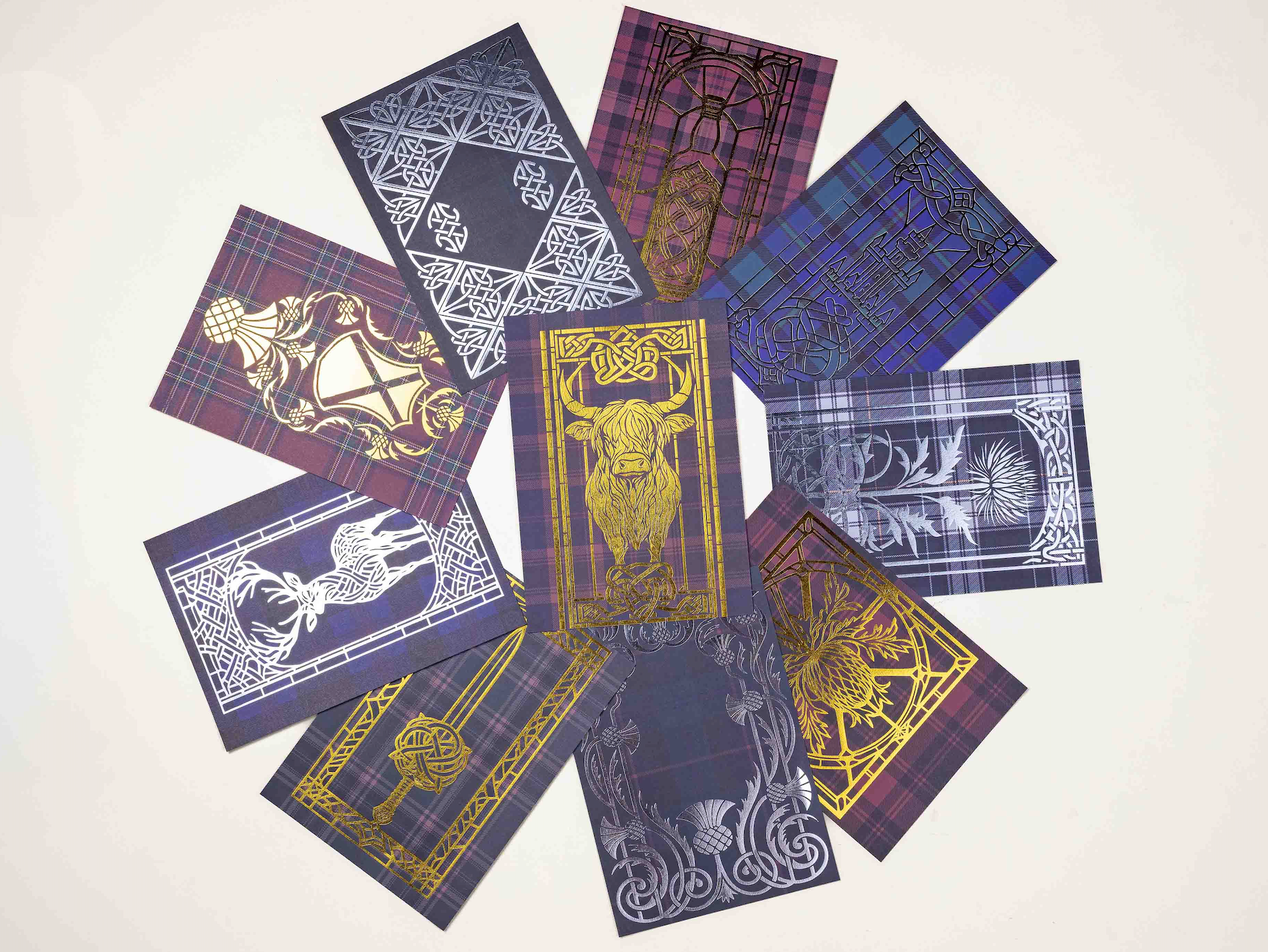 Tartan Foil Paper Set