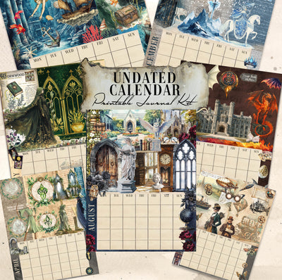 Undated Themed Digital Calendar