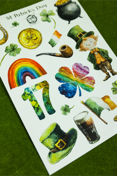 St Patrick's Day Sticker Sheet