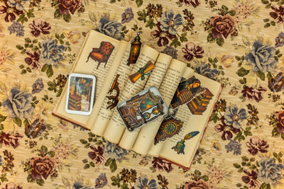 Library Sticker Tin Box