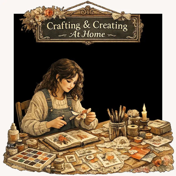 Crafting and creating at home