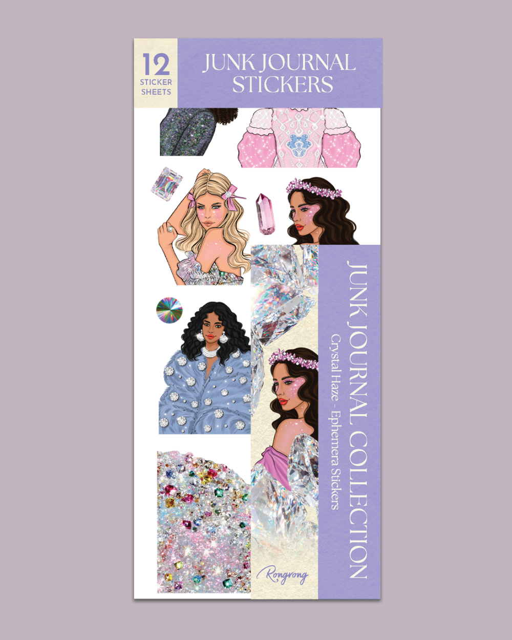 Crystal Haze - Ephemera Sticker Sheet Set