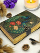 Peacock Leather Journal Handmade Vintage Grimoire