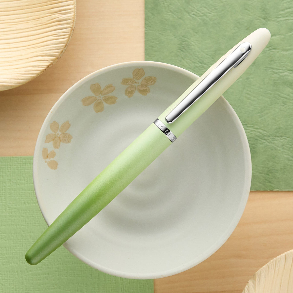 Sheaffer VFM Matcha Edition fountain pen, capped