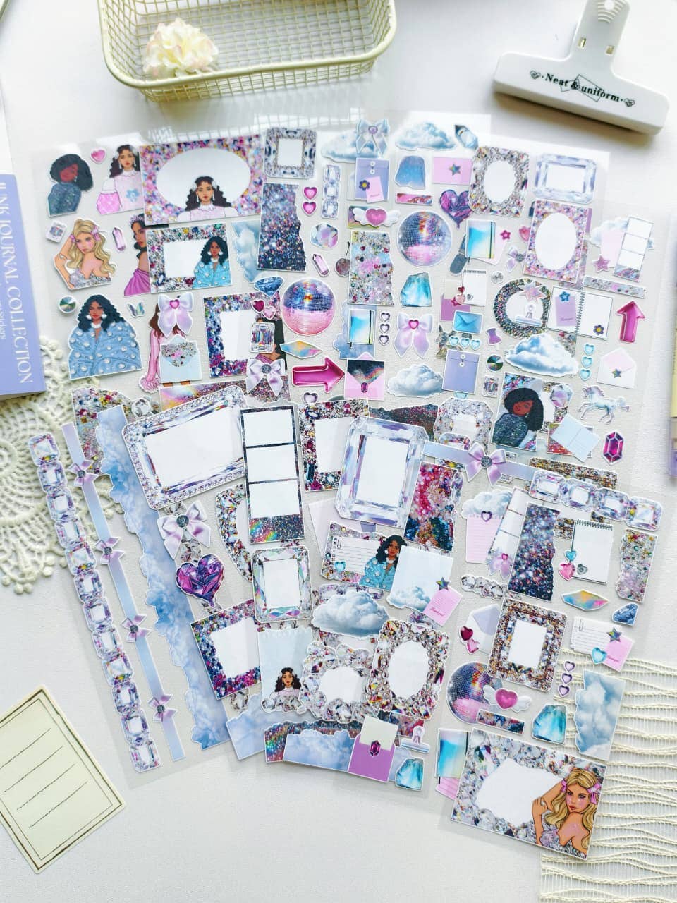 Crystal Haze - Ephemera Sticker Sheet Set