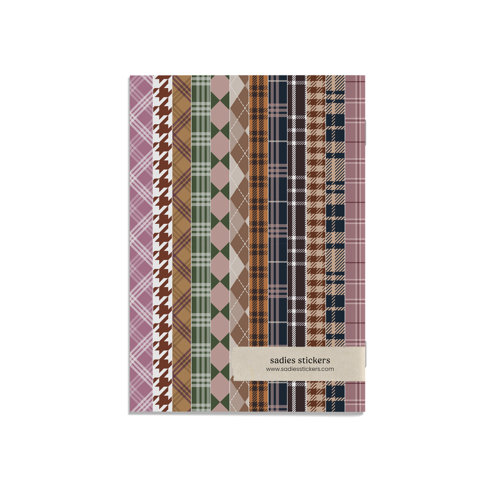 The Autumn Plaids • Scrapbooking Paper Booklet
