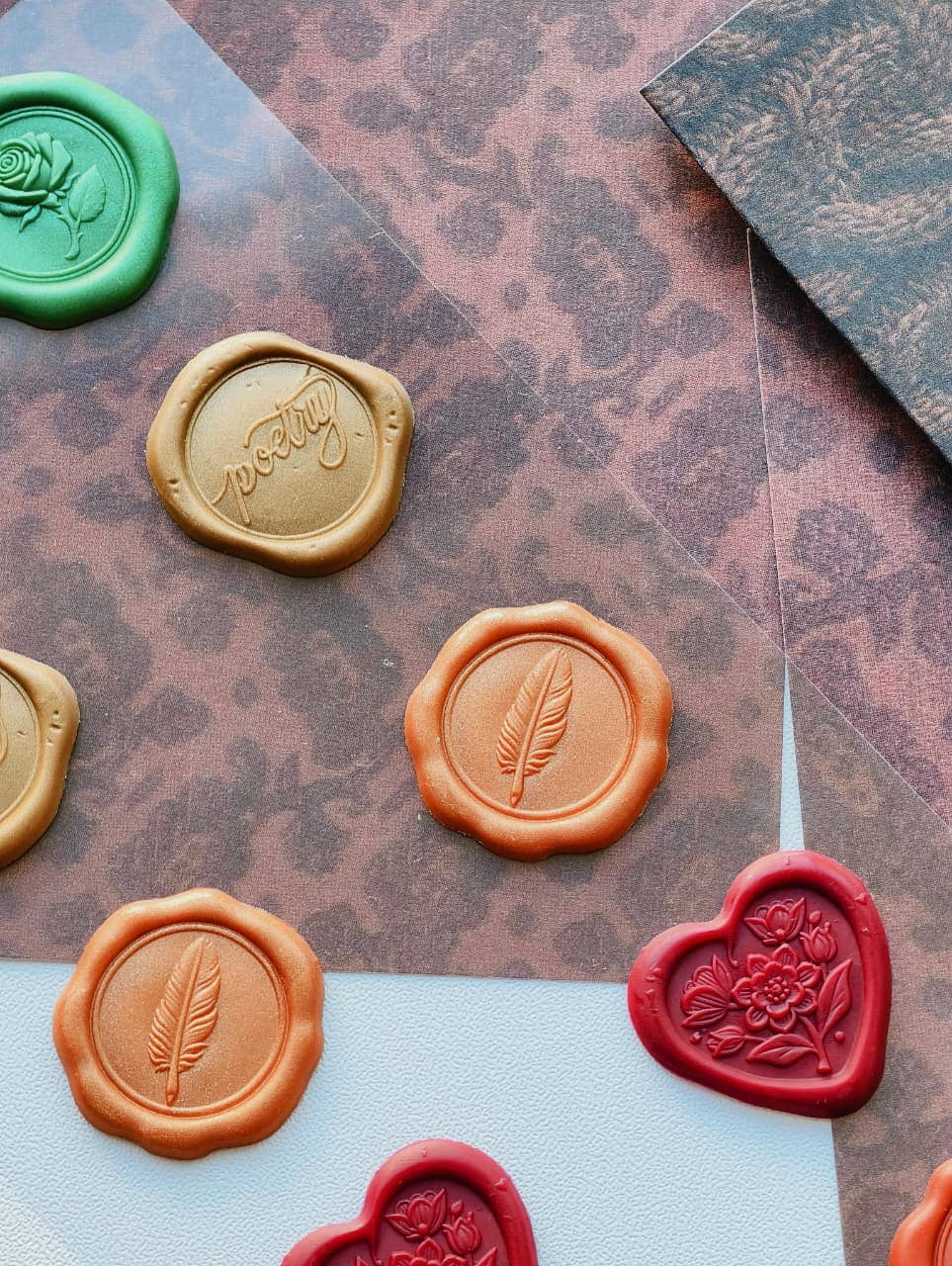 The Secret Archives Wax Seal Stickers
