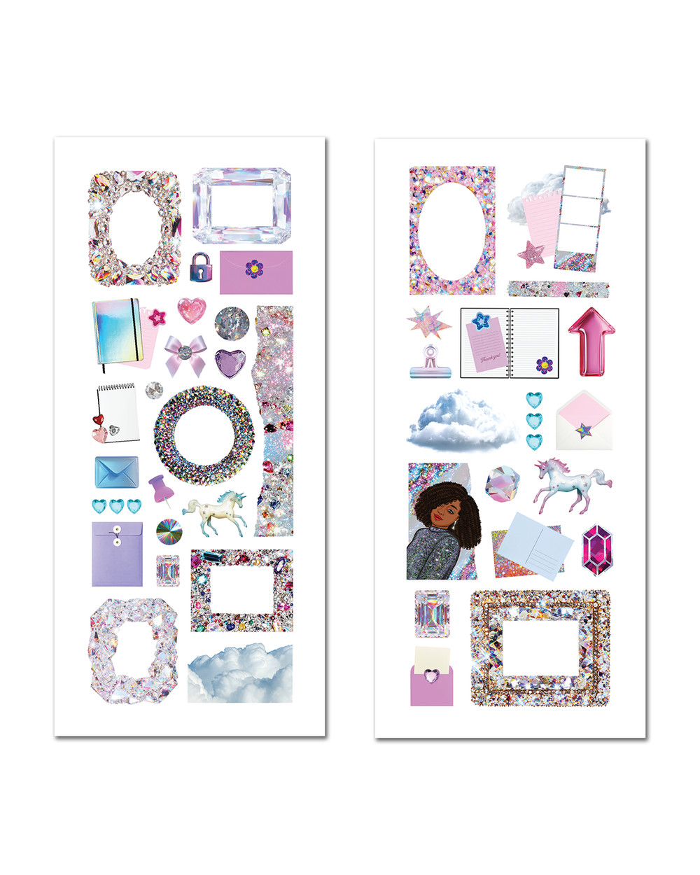 Crystal Haze - Ephemera Sticker Sheet Set