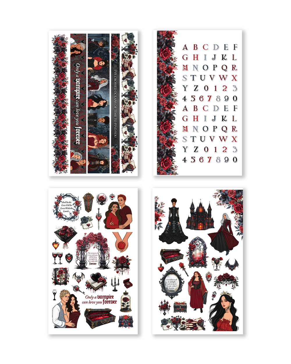 Dark Hearts Sticker Book