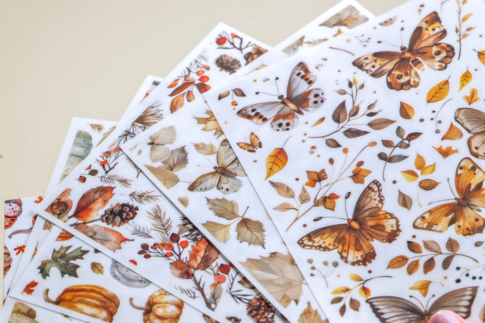 An Air of Fall Transfer Stickers Set of 5
