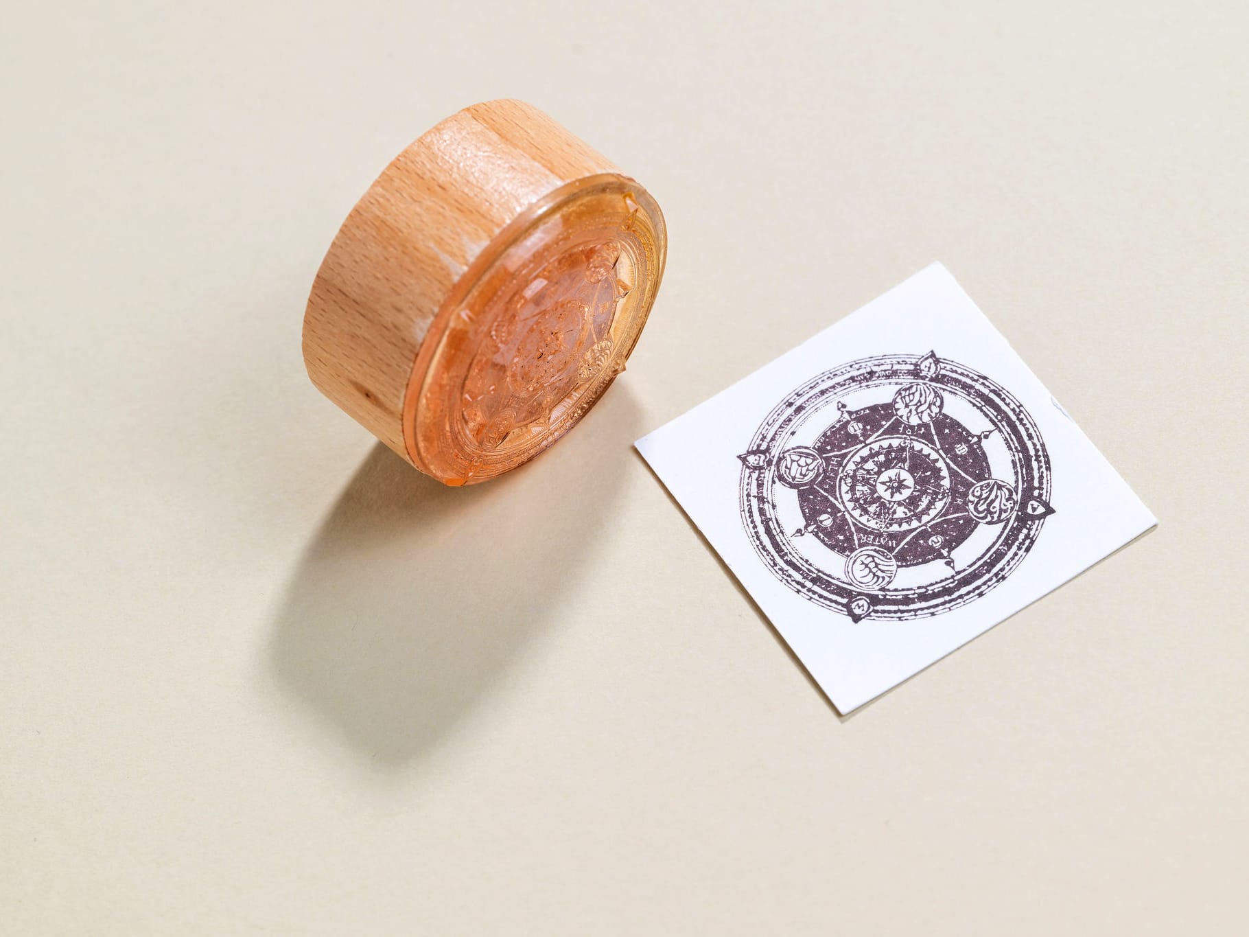 4 Elements Wooden Stamp