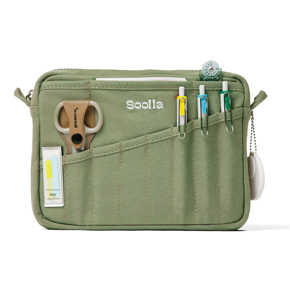 Soolla® Studio Pouch, Deep Forest Green (Stationery Pouch)