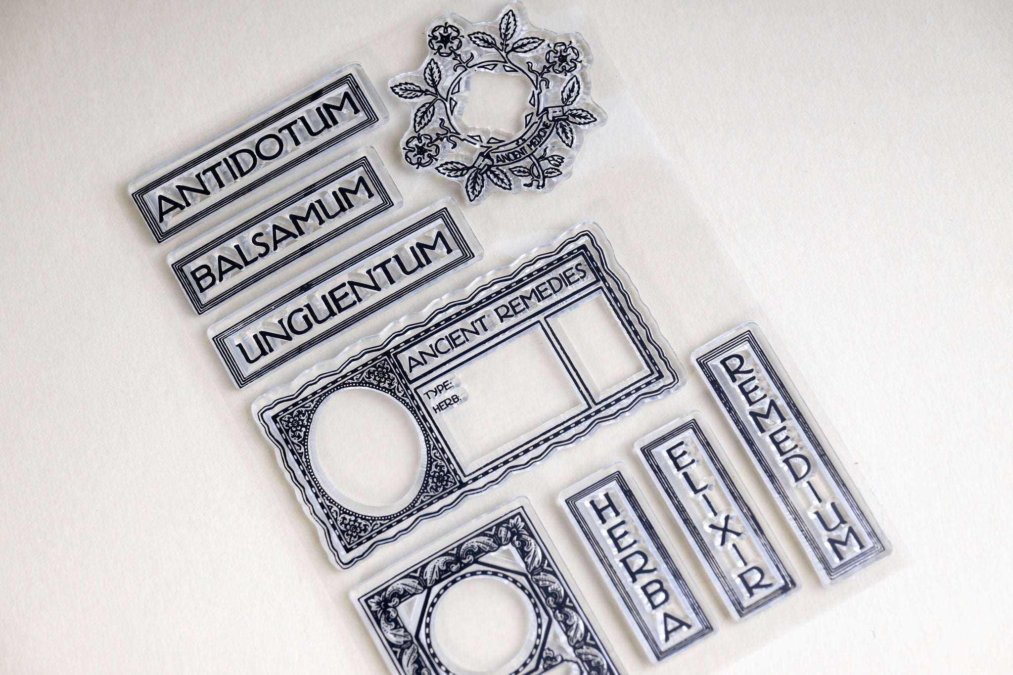 Pharmacy Clear Stamps