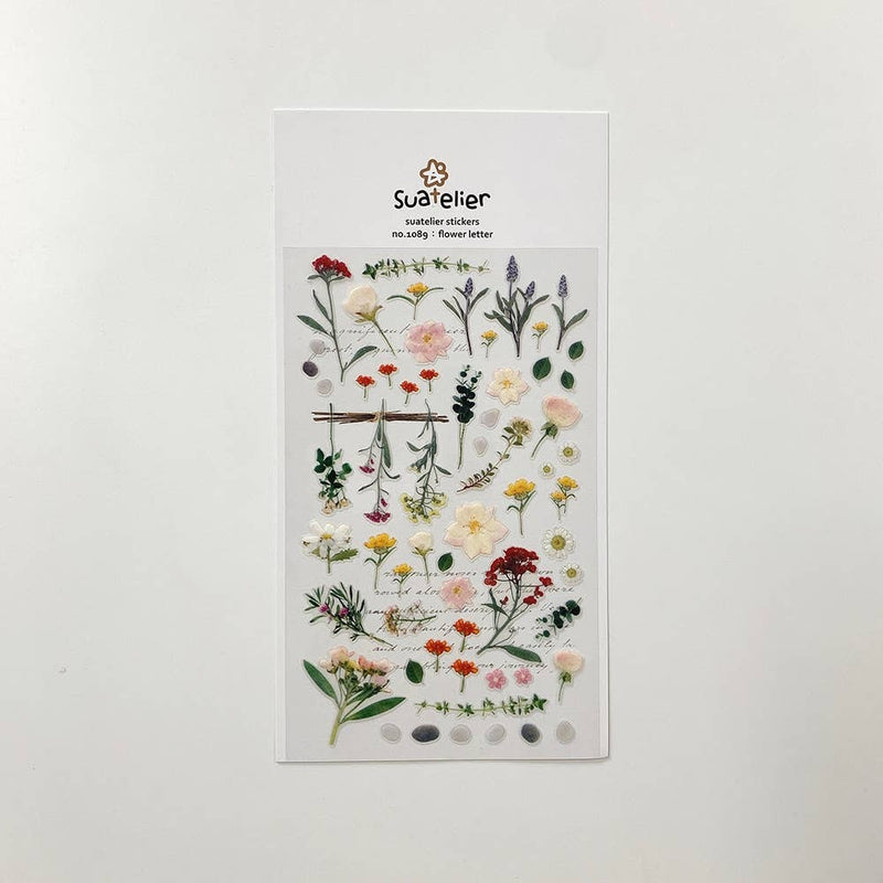 Daily Deco Stickers flower letter