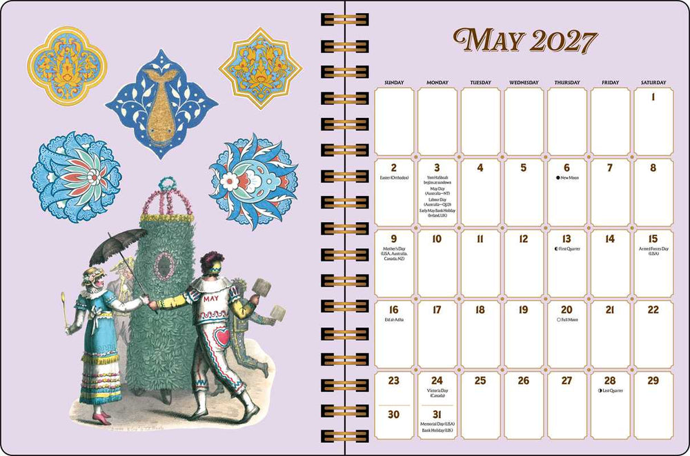 Antiquarian Sticker Book Planner 2027