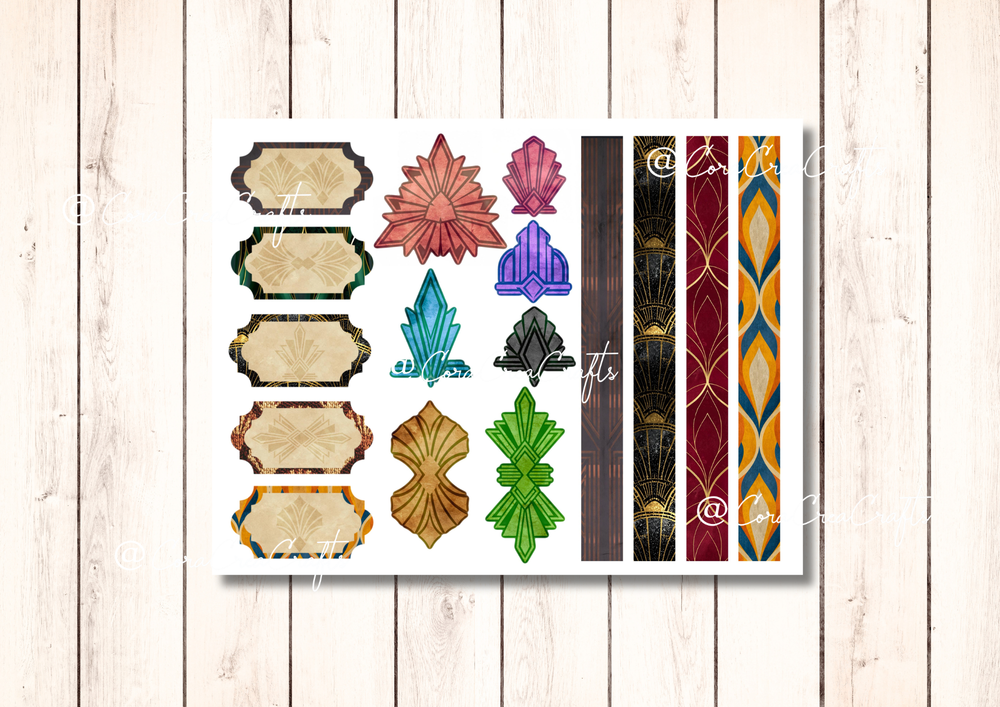 Art Deco Digital Journal Kit