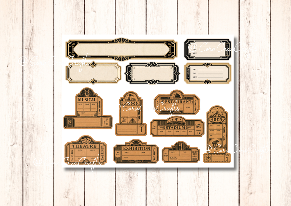 Art Deco Digital Journal Kit