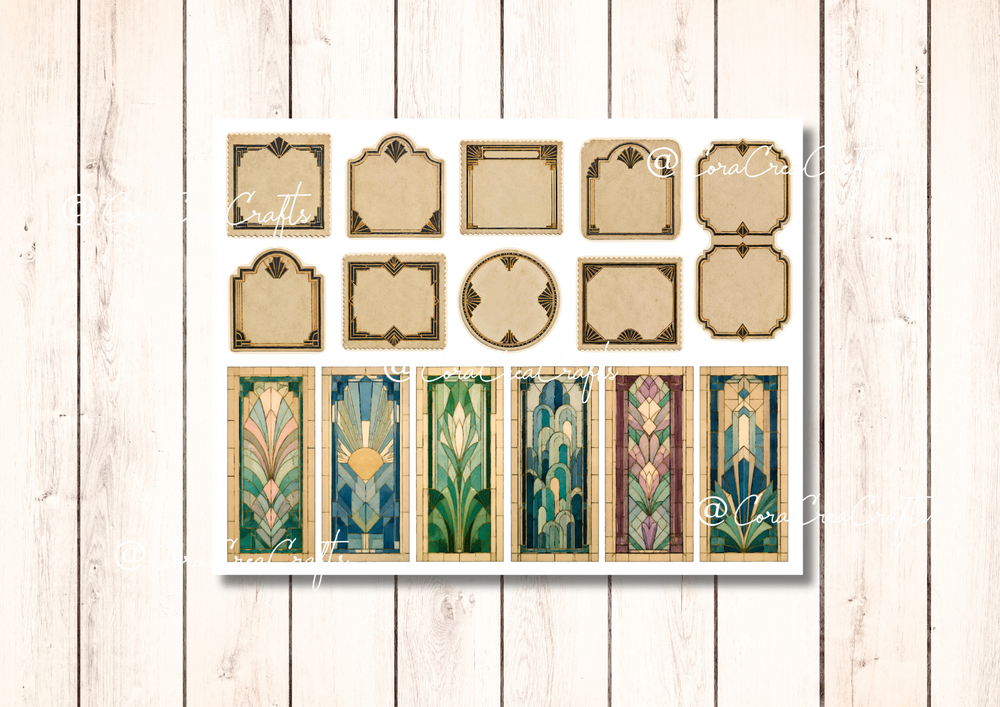 Art Deco Digital Journal Kit
