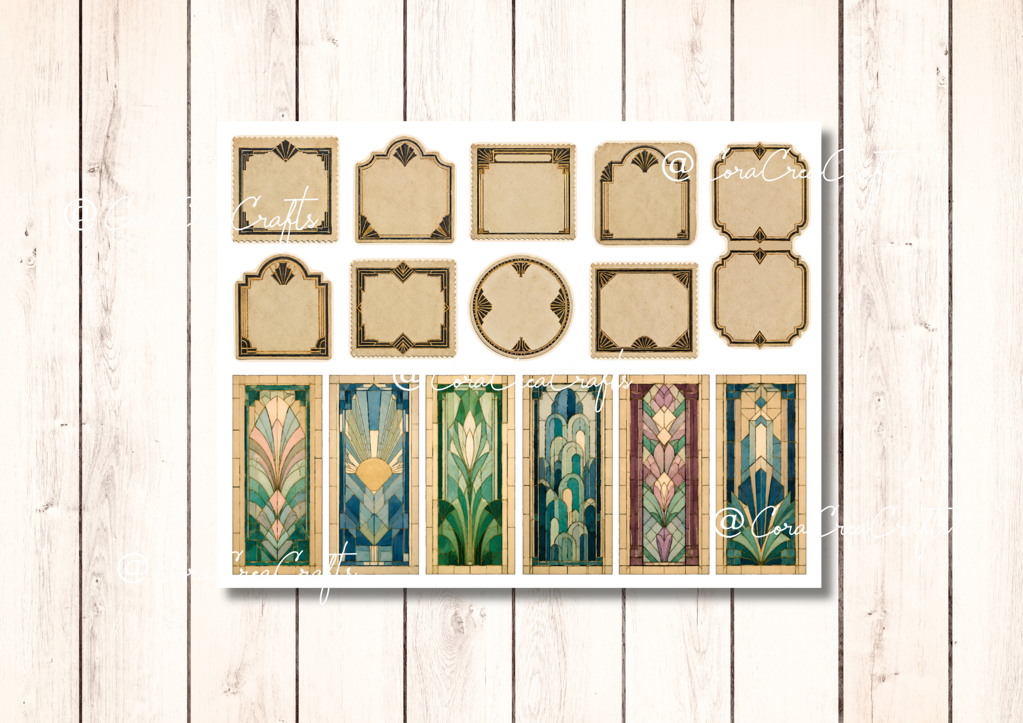 Art Deco Digital Journal Kit