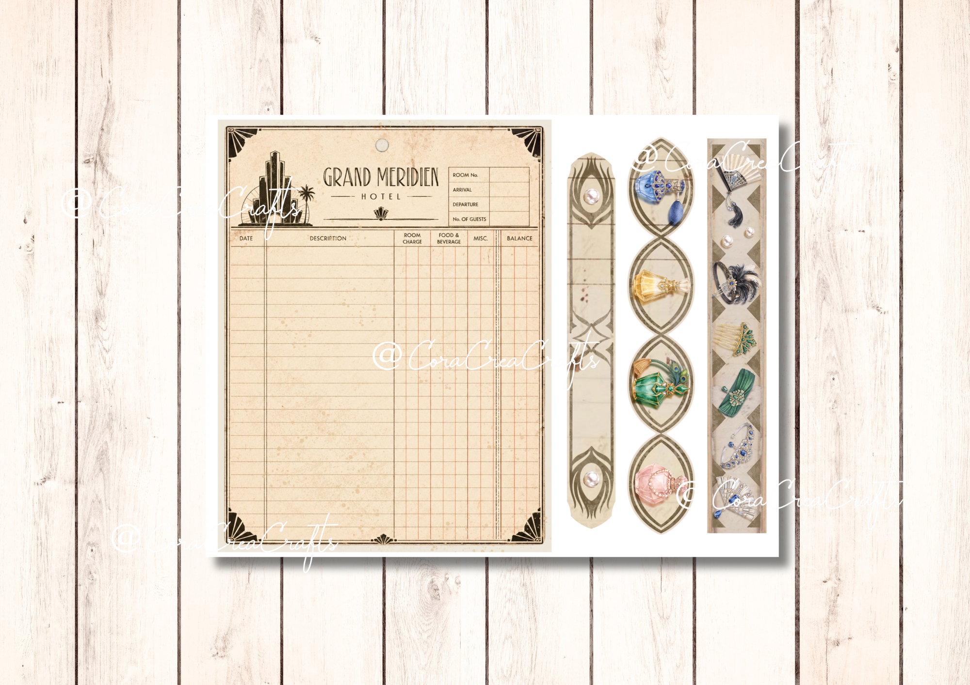 Art Deco Digital Journal Kit