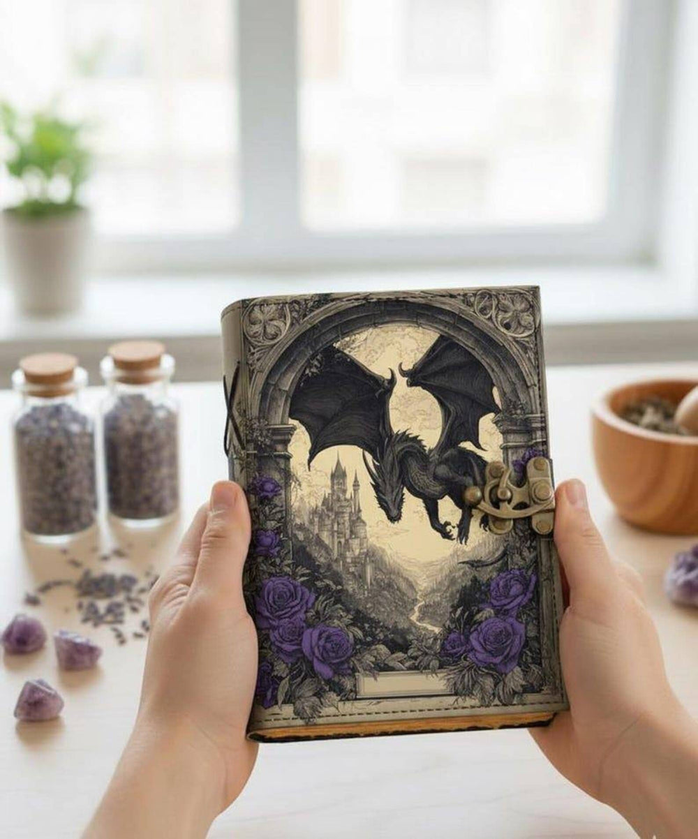 Dragon Leather Leather Journal Handmade Vintage Grimoire