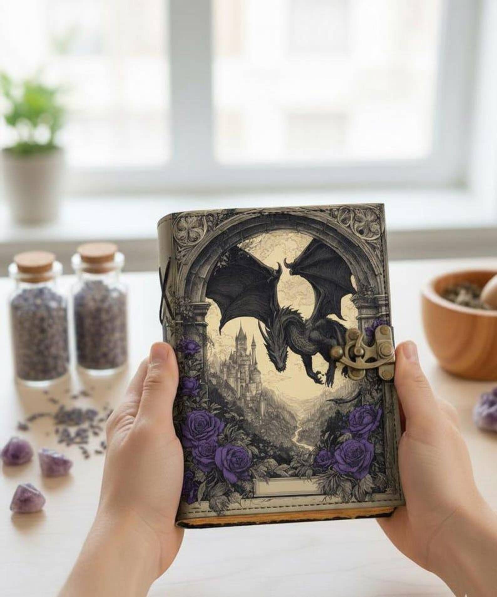 Dragon Leather Leather Journal Handmade Vintage Grimoire