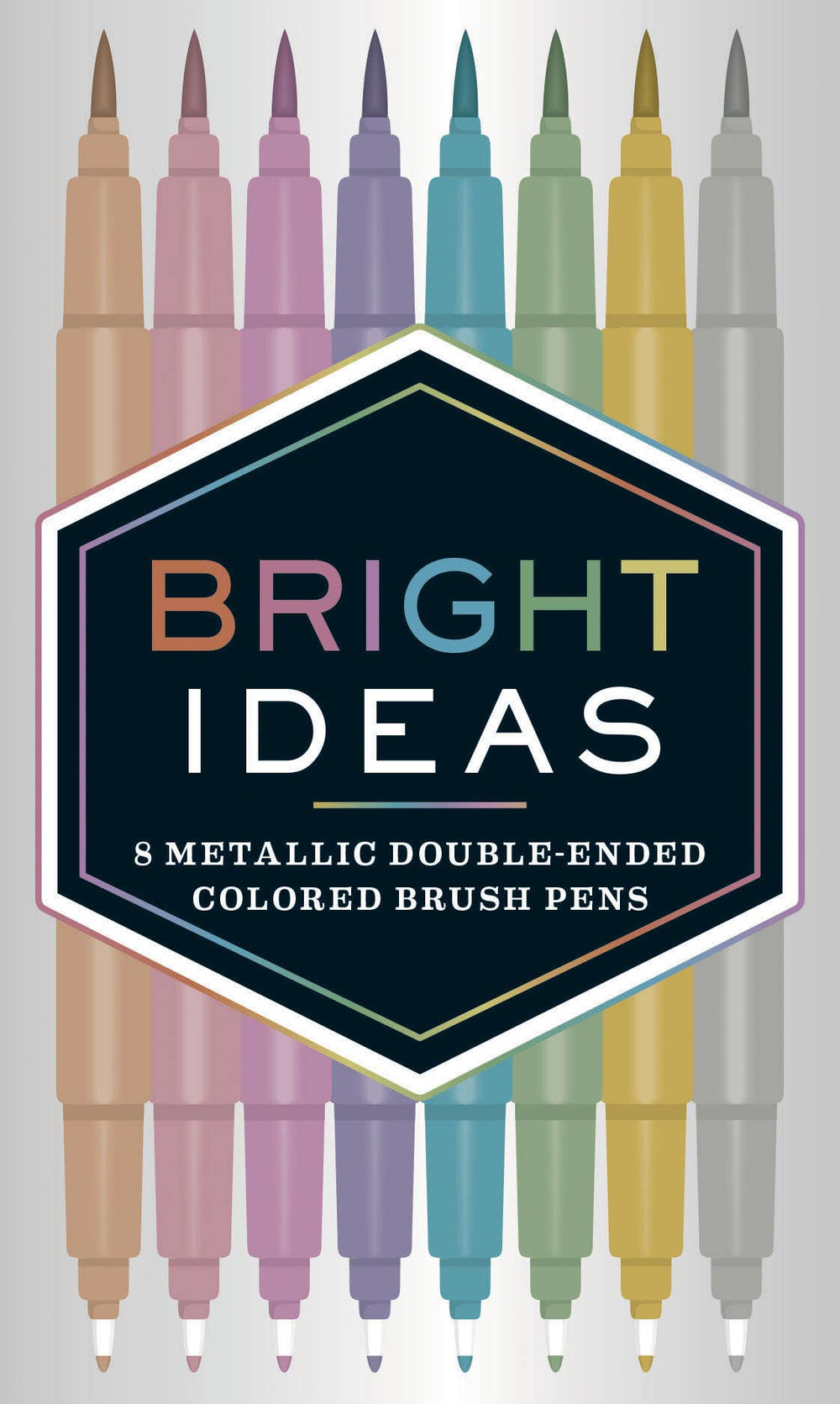 Bright Ideas Metallic Double-Ended Colored Brush Pens