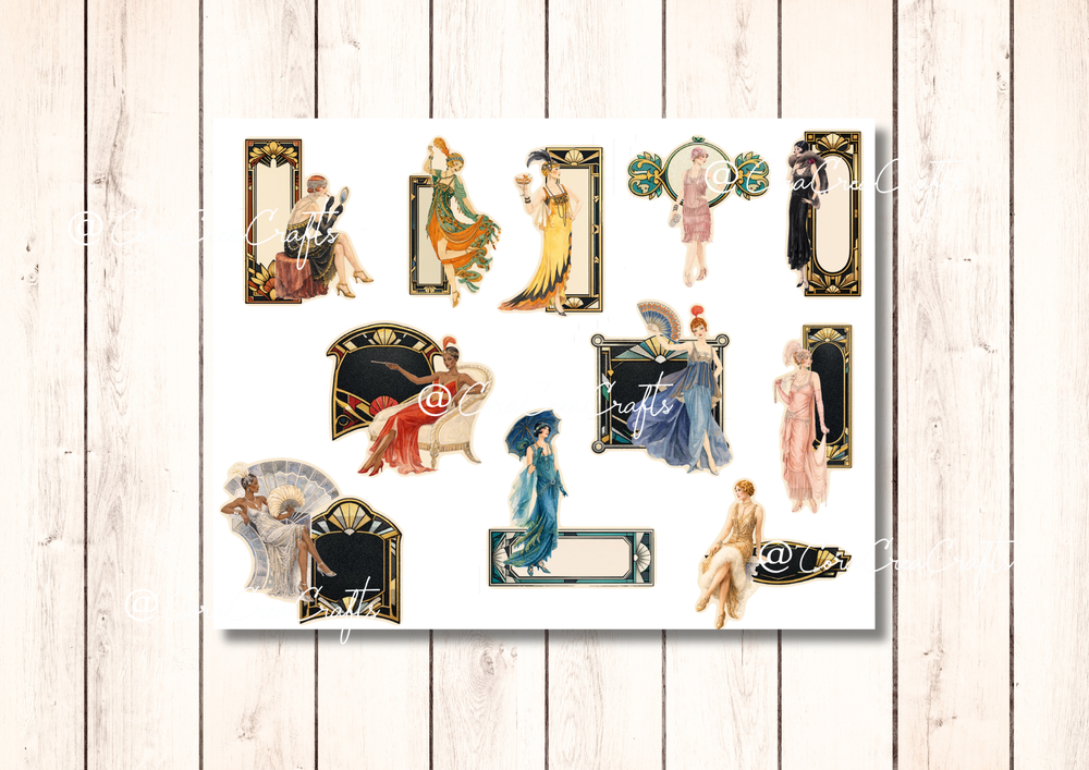 Art Deco Digital Journal Kit