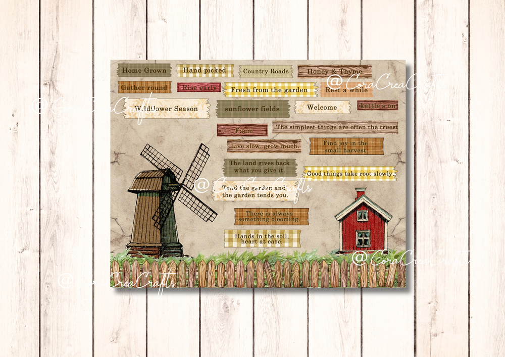 Garden & Farm Life Digital Journal Kit