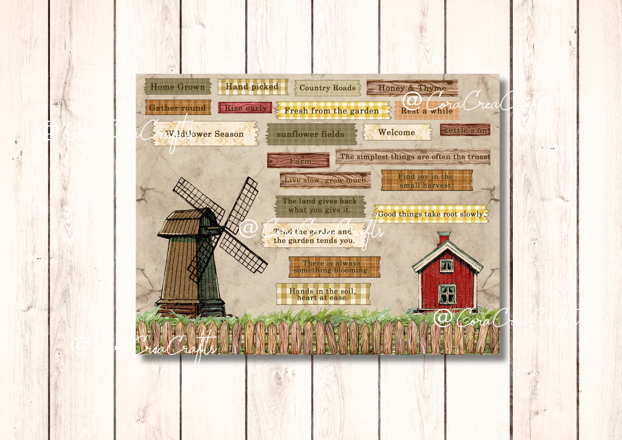 Garden & Farm Life Digital Journal Kit