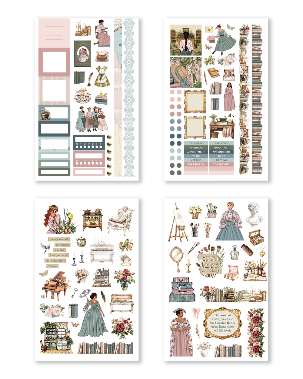 The Academia Collection Hobonichi Sticker Book