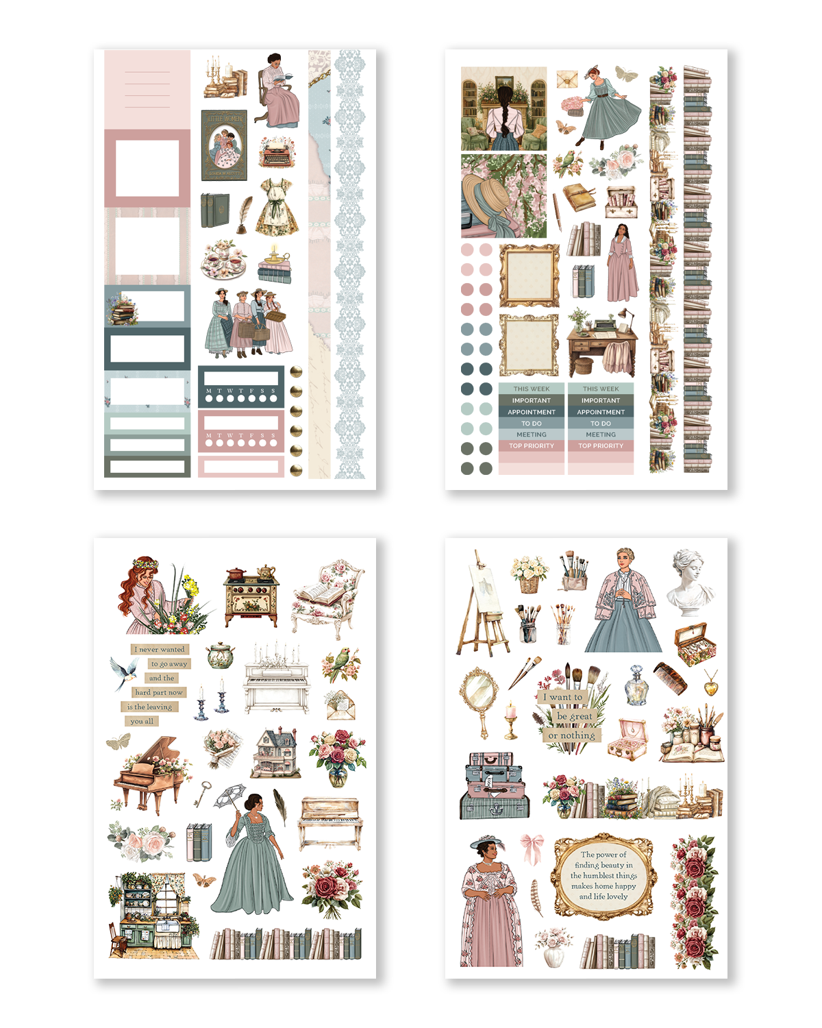 The Academia Collection Hobonichi Sticker Book