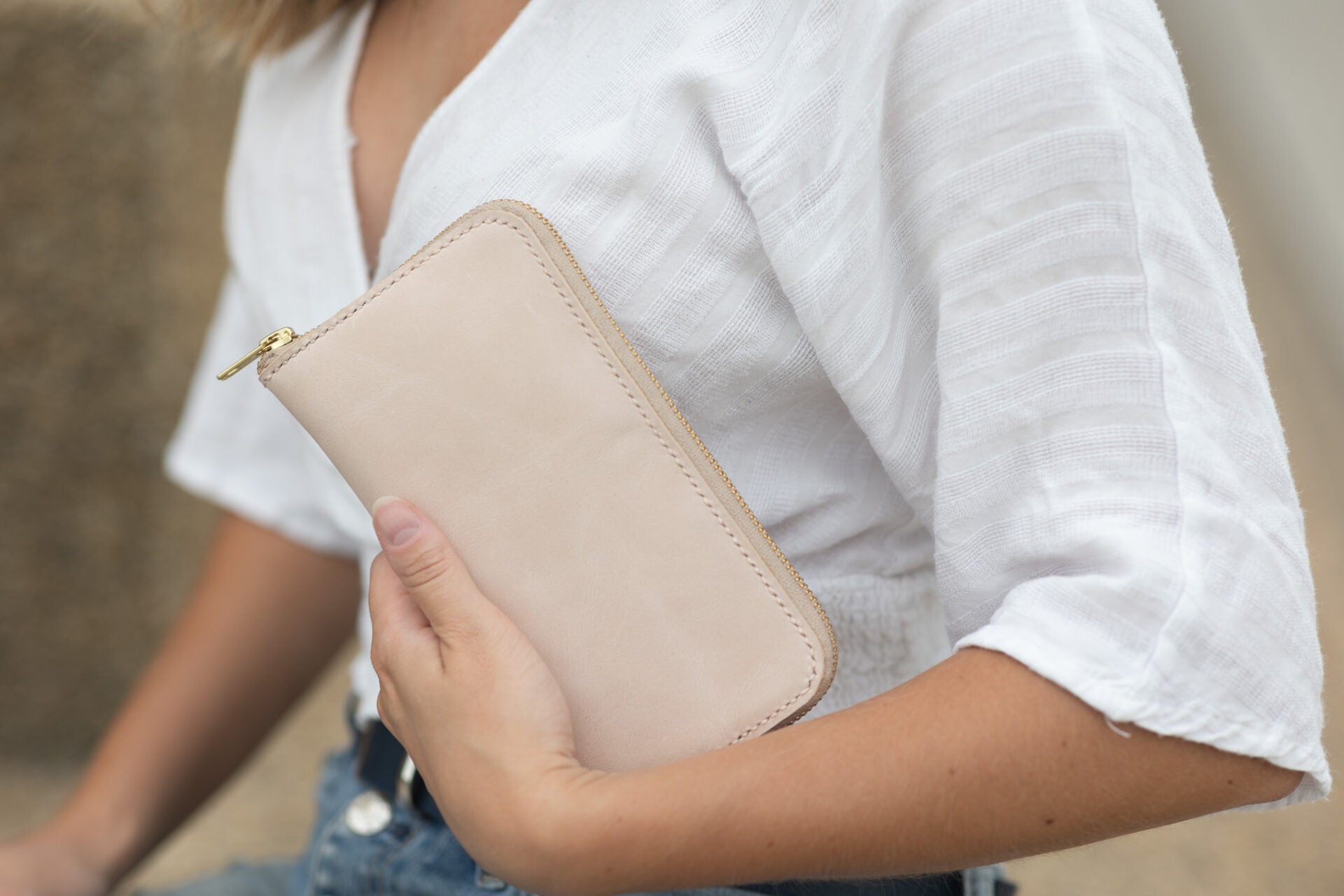 Zipper Wallet – Nude